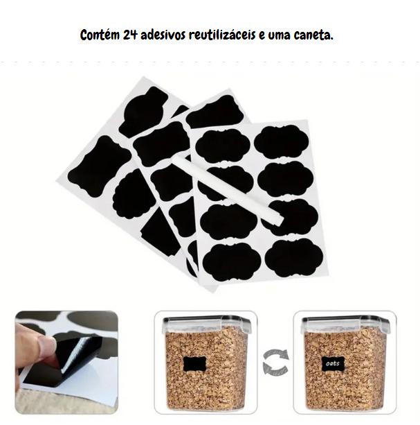 Conjunto Completo para Armazenamento: Recipientes para Organizar sua Cozinha.