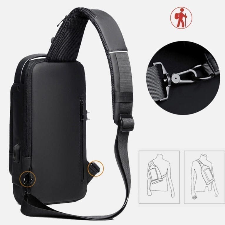 Mochila Slim Bag: A Escolha Perfeita com Sistema Anti-Furto e Carregamento USB.