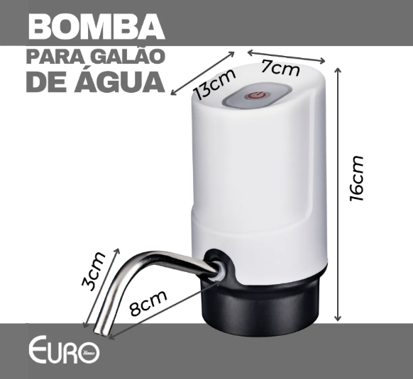 Praticidade e Conforto: Bomba Elétrica de Água Para Galão - Simples e Eficiente.